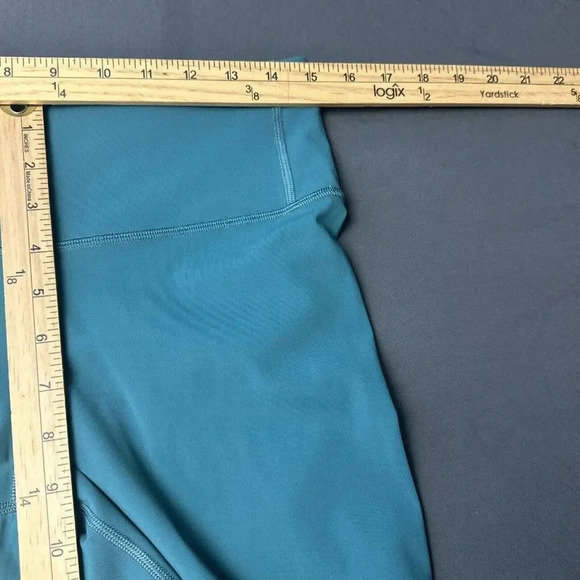 Lululemon Women Speed Wunder MR Crop Tight 23” LW6BLFS DPCV Teal Blue Size 10 - Picture 7 of 13